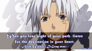 Allen Walker D.Gray-man Quotes