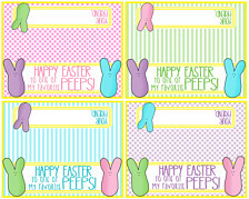 Printable Easter Bag Topper - Happy Easter To One Of My Favorite Peeps ...