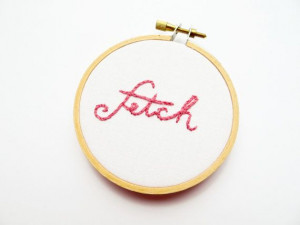 Fetch : Mean Girls Hand Embroidery Hoop Art - Comedy Movie Quote Hand ...