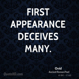 First appearance deceives many.