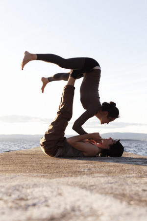 ... fun support Balance trust yoga laughter flight partner yoga acro yoga