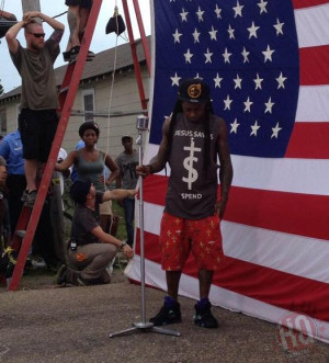 Lil Wayne Shoots 'God Bless Amerika' Video In New Orleans