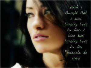 Olivia Wilde Olivia/Leonardo Quote