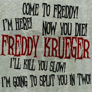 Freddy Krueger Funny Quotes