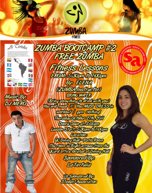 Zumba Flyer For Queens College picture