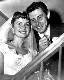 Debbie Reynolds sposa Eddie Fisher ( 1955 )