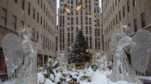 new york city christmas snow