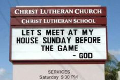 Church sign humor More