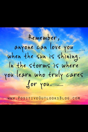 When the sun is shining