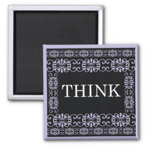 Think - One Word Quote For Motivation Magnets