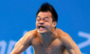 Funny Faces Of The Olympics Funny diving faces is its own