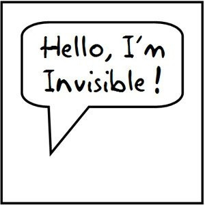 Most days, I wander around feeling invisible. Like I'm a speck of ...
