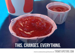 funny McDonalds ketchup expanded