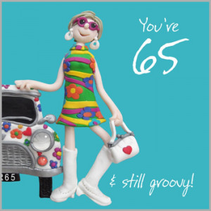 Home » Happy 65th Birthday Card (Groovy)