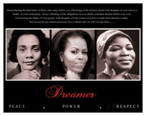 Dreamer (Trio): Peace, Power, Respect Art Print