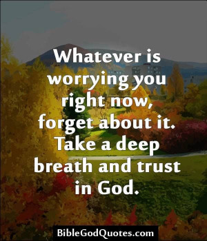 Stop worrying and trust God https://www.facebook.com/photo.php?fbid ...