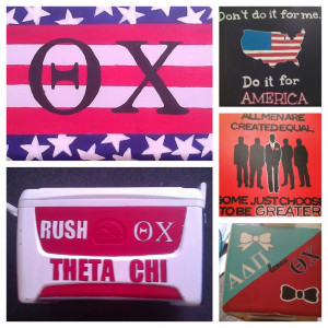 Making a rush cooler for my favorite fraternity. TSM.