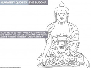 Buddha quotes, illustrations Kenneth buddha Jeans 2013 copyright