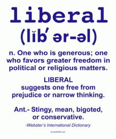 Liberal politics. Is there anything better than being a liberal? More