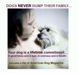 Dogs Never Dump Their Family