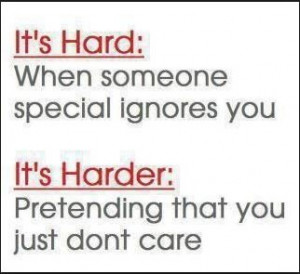 It's hard...