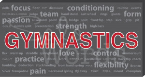 Boys Gymnastics Words Canvas: gymnastics words for your gymnast’s ...