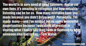 Top Quotes About Good Listeners