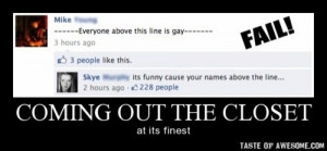 Coming out of the closet