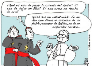 El Papa Francisco descrito en 1 Gran Caricatura