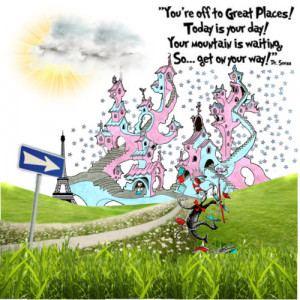 You're off to great places- Dr. Seuss - Polyvore