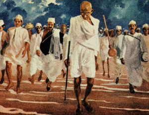 The Dandi March : A simple act of making salt