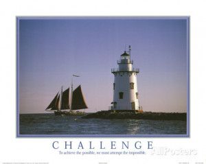 ... Prints on Challenge Motivational Lighthouse Art Print Poster Prints At