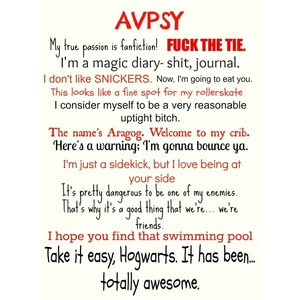 somanyadjectives: AVPSY Quotes collage. AVPM...