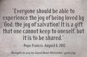 the joy? Read more at http://www.news.va/en/news/pope-francis ...