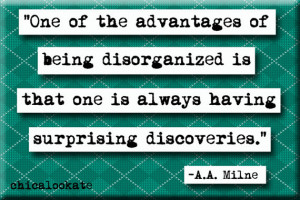 Milne Disorganized Quote Refrigerator Magnet or Pocket Mirror ...