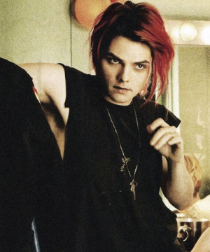 tags: # gerard way # red haired gerard