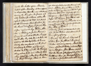Richard Smith. Diary, open to March 25, 1776. Manuscript diary ...