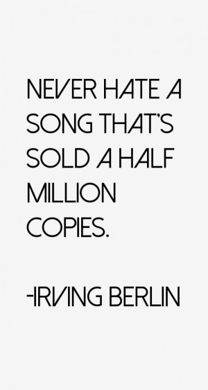Return To All Irving Berlin Quotes