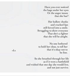 ... break free from the abuse and truly live and no longer just survive