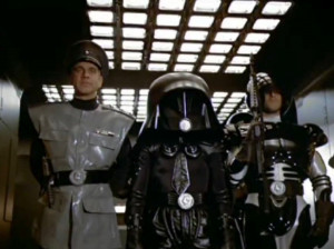 Rick Moranis (Dark Helmet) and George Wyner (Colonel Sandurz) in ...