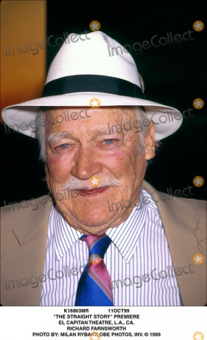 Richard Farnsworth Picture 11oct99 the Straight Story Premiere El