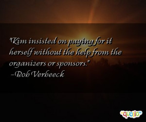 Kim insisted on paying for it herself