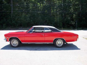 ... Red (Black vinyl top) Chevrolet Chevelle SS For Sale in Alton NH 03809