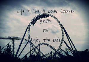 Life Is Like A Roller Coaster. Scream or Enjoy The Ride.