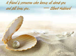 Great Friends – Inspirational Friendship Quotes: An Open Shell With ...