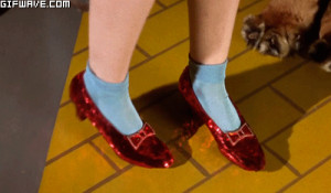the wizard of oz dorothy ruby slippers gif - Gifwave