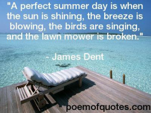picture of the beach with a quotation about summer.