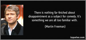 There is nothing far-fetched about disappointment as a subject for ...