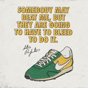 Steve Prefontaine Bleed Quote - Nike Art Print