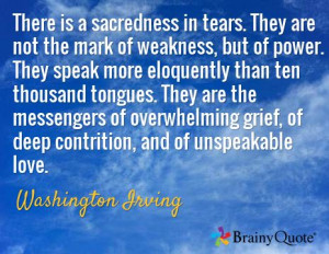 ... , of deep contrition, and of unspeakable love. / Washington Irving